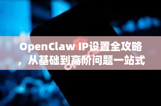 OpenClaw IP设置全攻略，从基础到高阶问题一站式解答-第1张图片-官方openclaw下载|openclaw官网-国内ai小龙虾下载