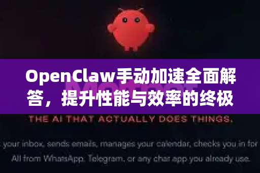 OpenClaw手动加速全面解答，提升性能与效率的终极指南-第1张图片-官方openclaw下载|openclaw官网-国内ai小龙虾下载