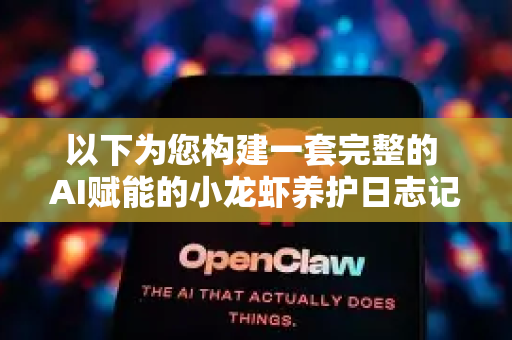 以下为您构建一套完整的 AI赋能的小龙虾养护日志记录方法 涵盖理念、模块、实施步骤和示例-第1张图片-官方openclaw下载|openclaw官网-国内ai小龙虾下载