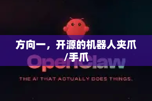 方向一，开源的机器人夹爪/手爪