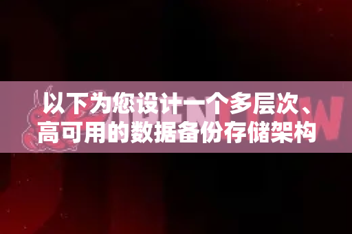 以下为您设计一个多层次、高可用的数据备份存储架构方案